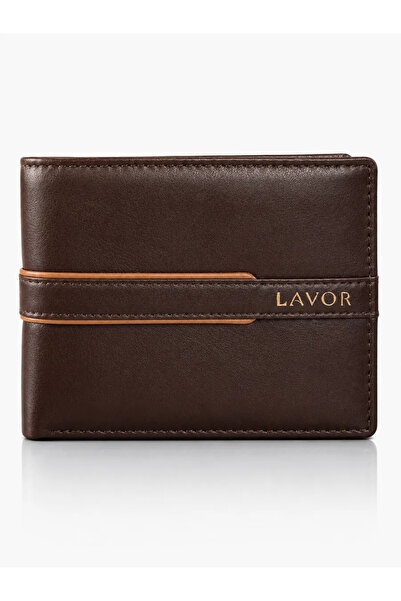 Lavor Δερμάτινο Ανδρικό Πορτοφόλι με RFID 1-5814 Καφέ