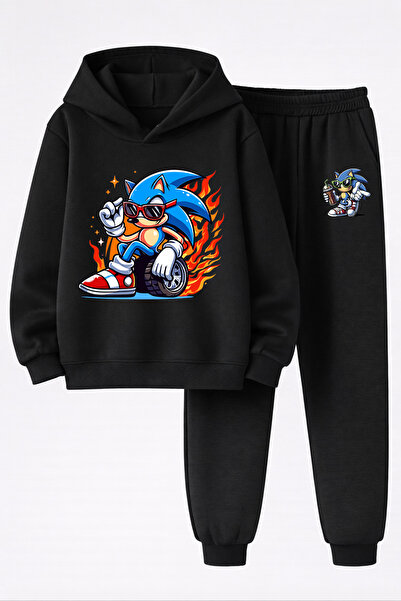 MAGORS Sonic the Hedgehog Printed 3-Yarn Quality Soft Texture Sweatshirt and ...