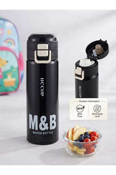 tüftürük 500ml New Solid Color Thermos With/Without Straw Hot/Cold Stainless ...