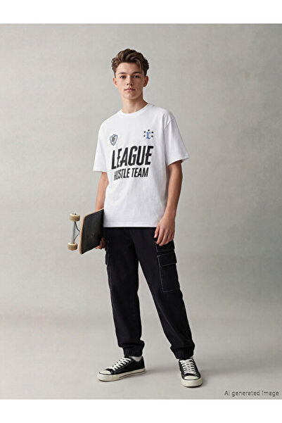 LC Waikiki Esvab • Modern & Distinctive Jogger Fit Boys' Cargo Jean Pants