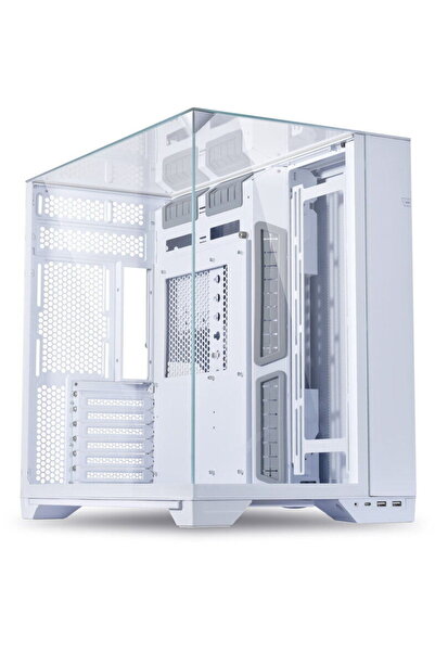Lian Li Carcasa O11 Vision Mid-Tower, Tempered Glass Alb