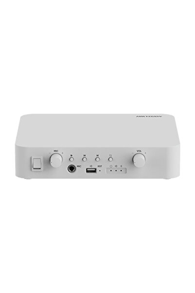 Hikvision Amplificator IP 1 zona, 40W, Alarma, USB, Bluetooth - DS-QAE1A40G1-VB
