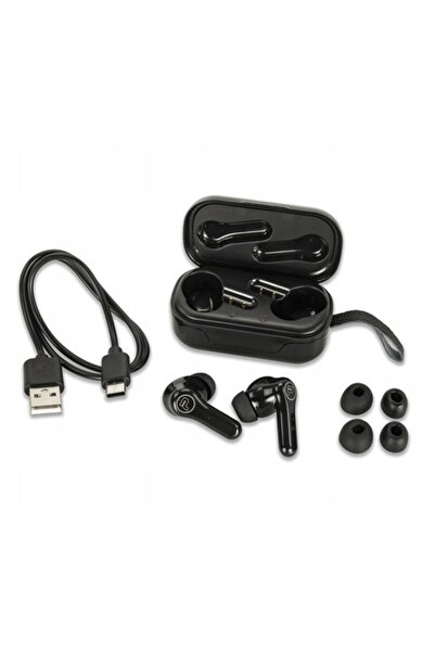 NO BRAND Căști wireless air bass pro 18 negre set power bank