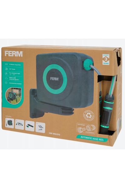 NO BRAND Suport de perete cu tambur automat pentru furtun de grădină FERM 360...