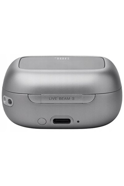 JBL Căști intraauriculare Live Beam 3 ANC impermeabile, argintii