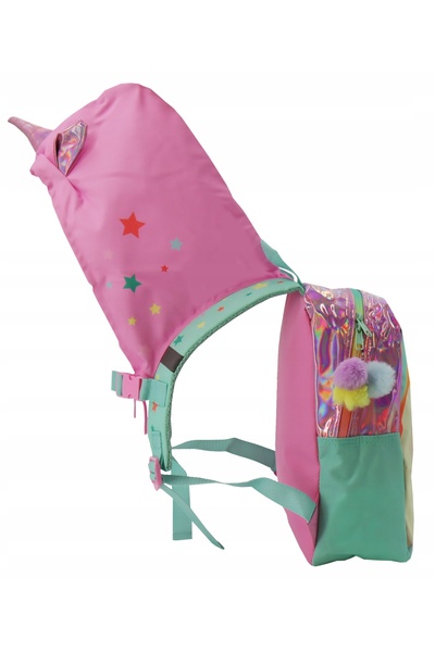 NO BRAND Rucsac Unicorn Impermeabil Glugă Pompoane strălucitoare Pentru școal...