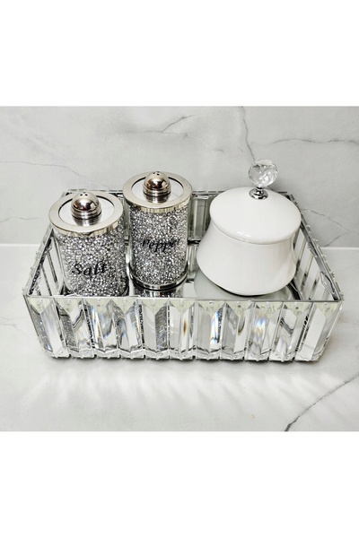NO BRAND Tavă cu oglindă 25x16x9 cm BC3434 M patera
