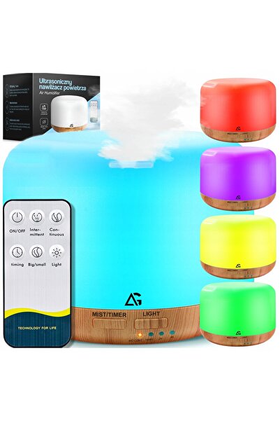 NO BRAND UMIDIFICATOR DIFUZOR DE AROMĂ AROMATERAPIE LAMPĂ DE NOAPTE LED + TEL...