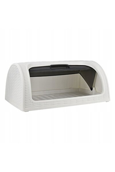 NO BRAND Chlebak ratan 41,7x26,9x18,1 alb