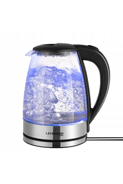 NO BRAND Ceainic electric Lehmann Aqua Glass 10, 2200 W, 2 l, incolor