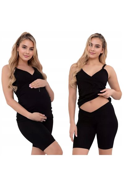 NO BRAND FORMOMMY Colanți de maternitate, pantaloni scurți tip ciclist, talie...