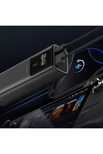Cuktech POWERBANK 10000 MAH 90W ÎNCĂRCĂTOR PORTABIL SUPERÎNCĂRCĂTOR LCD PRO