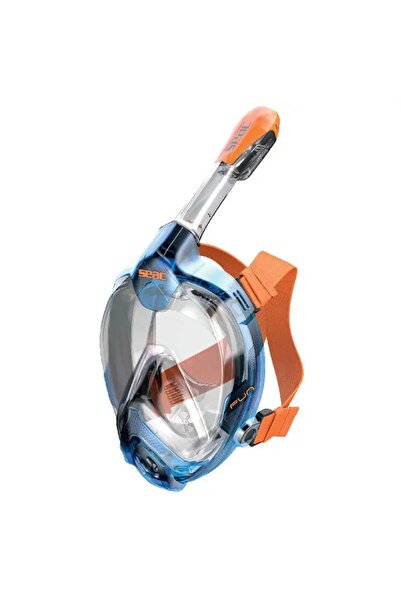 NO BRAND Masca integrală de snorkeling SEAC Magica albastru/portocaliu XS-S