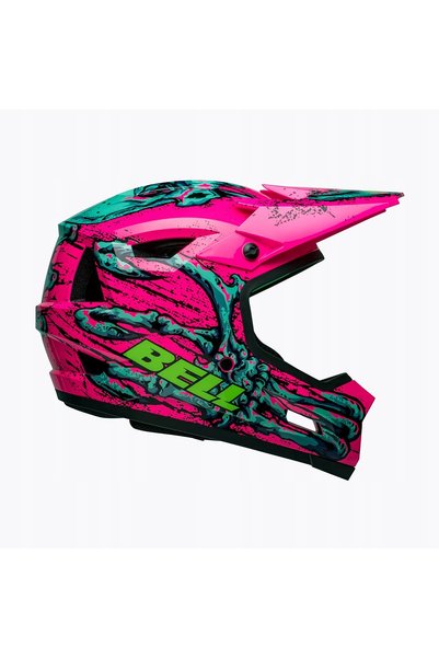NO BRAND Cască integrală BELL SANCTION 2 DLX MIPS bonehead gloss roz turcoaz