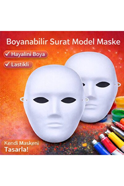 pınaxar Paintable Face Model Mask – Elastic |   Design It Yourself
