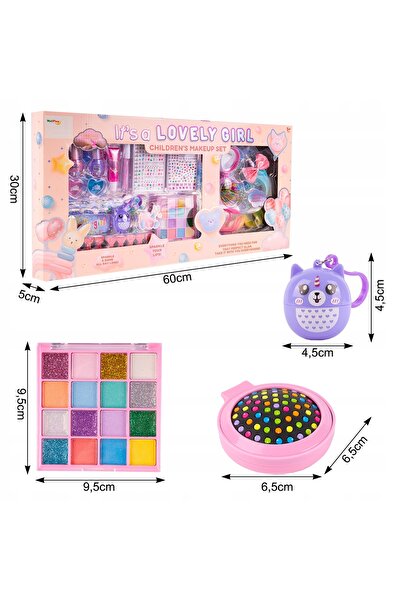 MalPlay SET MARE DE PRODUSE COSMETICE PENTRU MACHIAJUL UNGHIILOR, SIGUR PENTR...