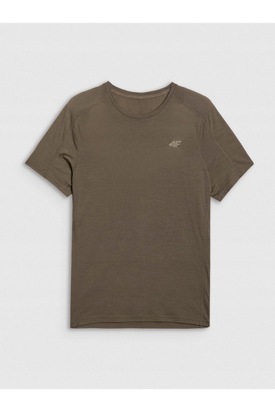 4F Tricou bărbătesc merino 4FWAW25TFTSM1526 verde