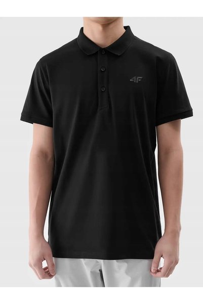 4F Tricou polo bărbătesc M367 negru intens R. M