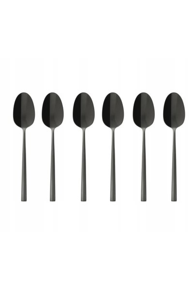 Sambonet Rock PVD 6 Linguri de espresso Moka Negru Lucios