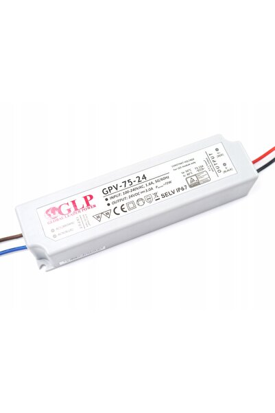 NO BRAND Sursă de alimentare rezistentă la apă pentru bandă LED, 24 V c.c., 3...
