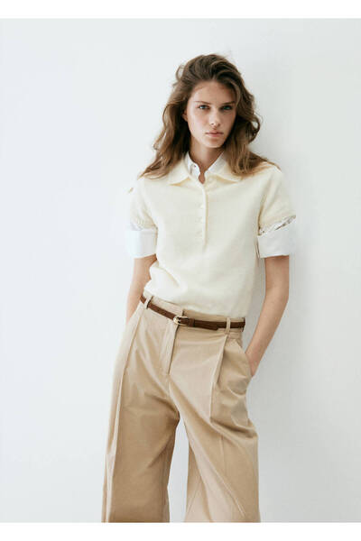 MANGO Woman Polo yaka kazak