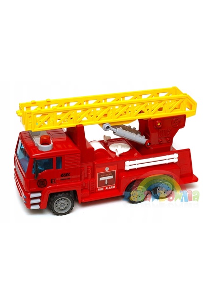 Dromader Camion de pompieri mare cu telecomandă + baterie
