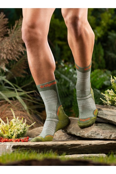 NO BRAND Șosete Bridgedale Hike UL T2 Coolmax Performance Boot - verde 48+