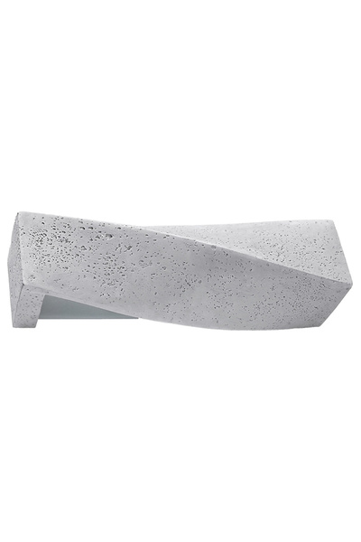 NO BRAND Aplică decorativă de perete gri beton, 2xE27 60W, IP20, reglabilă, S...