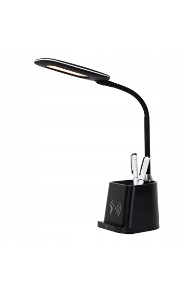 NO BRAND Lampa de birou LED Lucide Penny, 4,7 W, neagră, cu încărcător inductiv