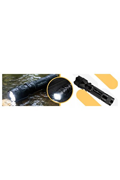 NO BRAND LANTERNĂ TACTICĂ LED TANK007 PT10 700LM 280M IPX8 ROBUSTĂ + ÎNCĂRCĂTOR