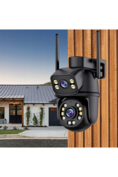 NO BRAND Cameră IP WiFi Inteligentă de Exterior Rotativă 6MP Ultra HD cu Apli...