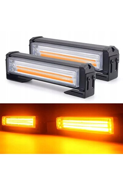 NO BRAND Lumină LED COB stroboscopică, Lampă de urgență rutieră, 12V-24V, Lum...