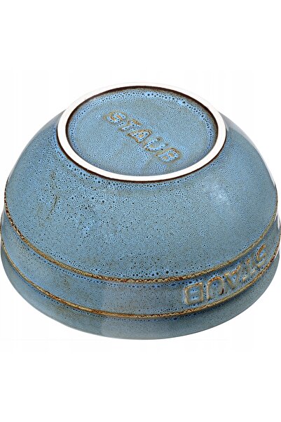 NO BRAND Bol de servire Staub rotund 14 cm, Turcoaz Antichizat