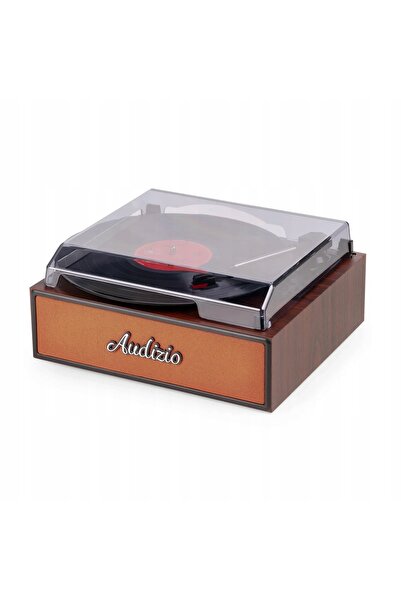 NO BRAND Gramofon retro cu difuzoare și Bluetooth, cupru, Audizio