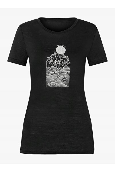 NO BRAND Tricou de damă Super. Tricou Preikestolen Cliffs - negru intens/gri L