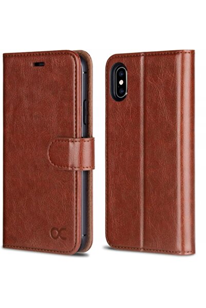 NO BRAND Husă tip carte cu compartimente pentru carduri pentru iPhone X/XS