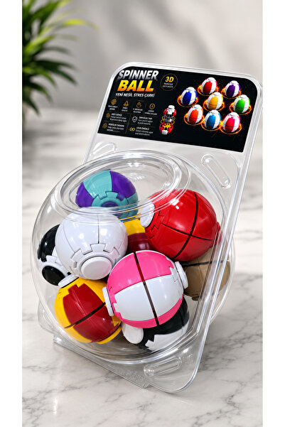 YAZAL3D Spin Ball Rulmanlı Stres Topu Fidget Oyuncak Stres Çarkı Dönen Topaç ...
