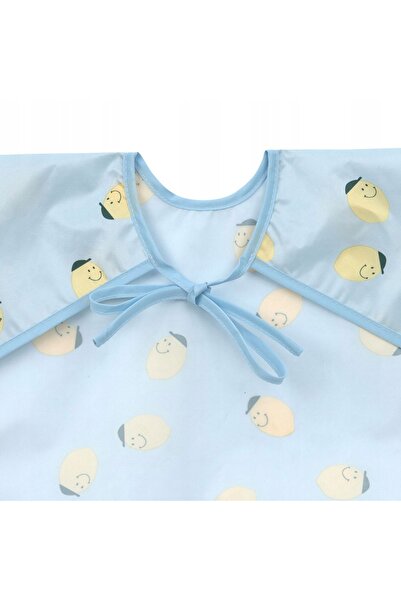 NO BRAND Lassig: Set de bavete cu mâneci lungi, 2 piese. 6m+ Happy Fruits Lămâie