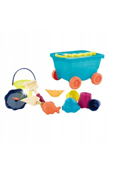 NO BRAND B.Toys Cărucior tip vagon cu accesorii pentru nisip