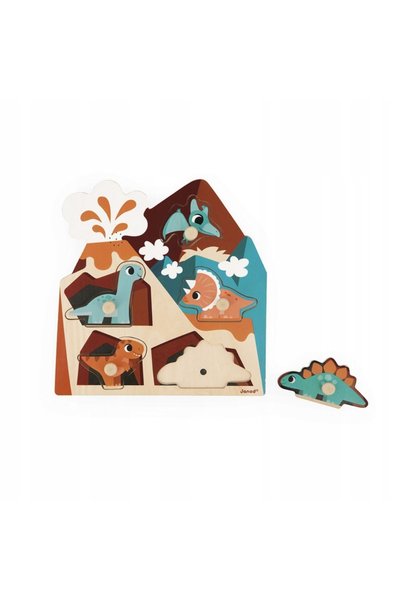 NO BRAND Janod puzzle muzical Dinozauri 18m + 7102