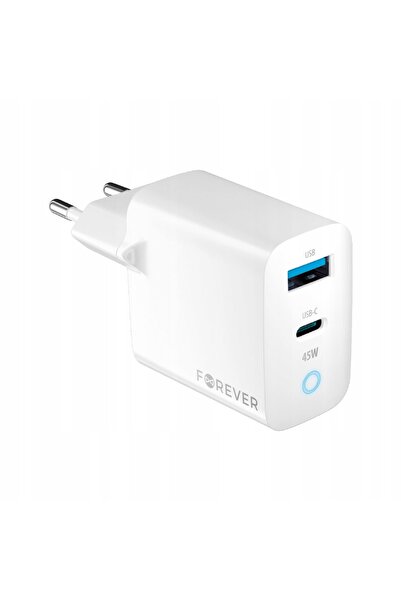 NO BRAND Încărcător de perete Forever GaN PD QC TC-06-45AC 1x USB-C 1x USB 45...