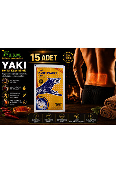 u.s.m ucuzsanalmarket Kurtplast Yakı Delikli Kapsikumlu 15 Adet