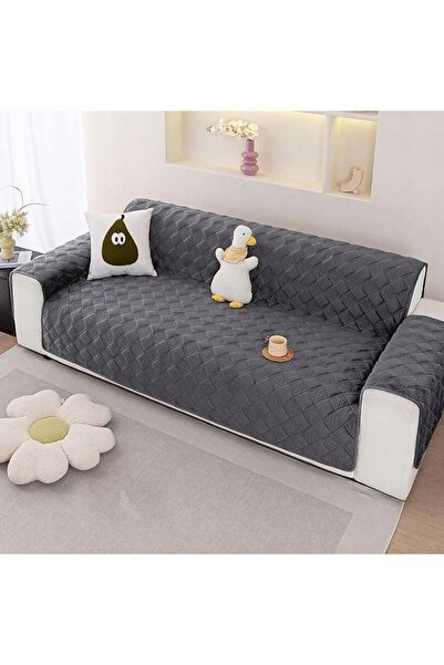 NO BRAND Husă decorativă și de protecție pentru canapea, 170x185 cm, gri