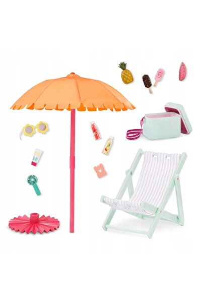NO BRAND Our Generation: set de accesorii pentru plajă - Set de terasă Sunny ...
