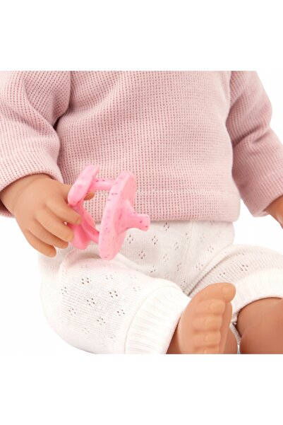 NO BRAND LullaBaby: păpușă bebeluș cu păr - BLOND, cu suzetă 7270