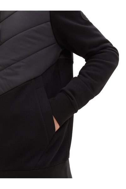 NO BRAND Hanorac Tom Tailor cu glugă, din amestec de țesături, mărimea M, negru.