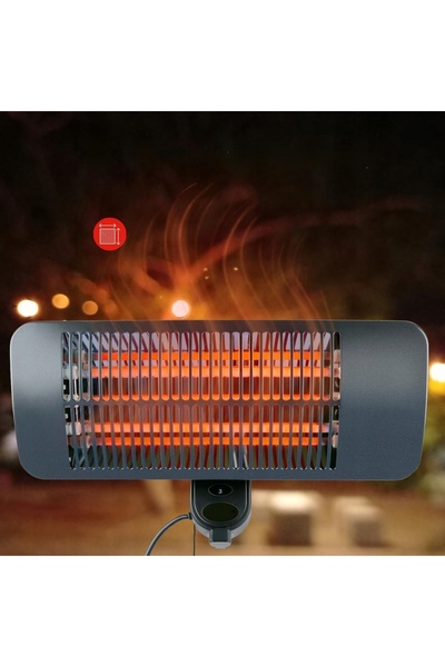 NO BRAND Încălzitor cu termostat infraroșu 2000W, 3 trepte de încălzire