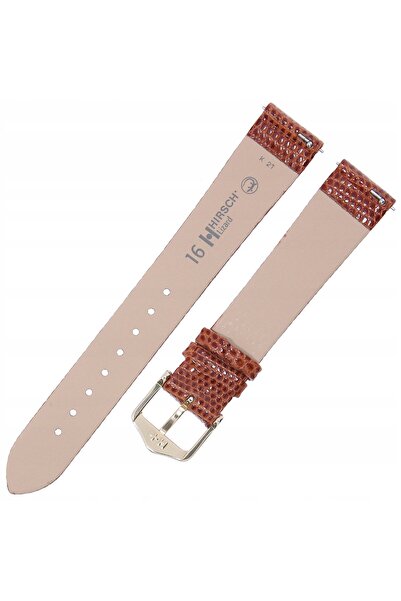 NO BRAND HIRSCH Lizard M - 16mm - Maro Auriu - Curea de ceas din piele