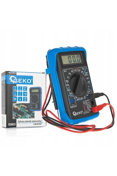 GEKO Multimetru digital ampermetru electric LCD cu buzzer