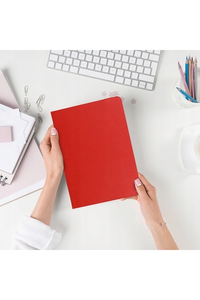 NO BRAND Husă pentru tabletă Wonder Leather 13 inci roșie